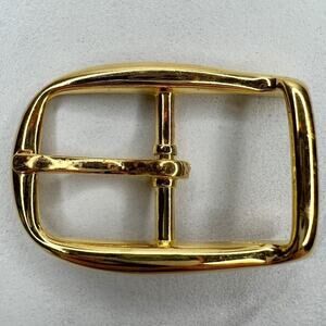 Vintage Gold Tone Simple Basic Belt Buckle for up to 1 Inch Belt